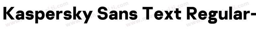 Kaspersky Sans Text Regular字体转换